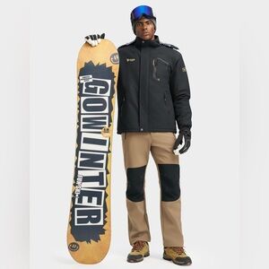 Moerdeng V.A.TOR 189 UNCO & BOROR Men’s Black Waterproof Winter Jacket, Medium